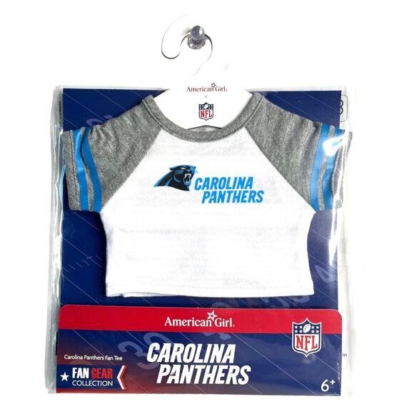 American Girl Doll NFL Carolina PANTHERS FAN TEE + STAR JEGGINGS Football Outfit - Picture 6 of 13
